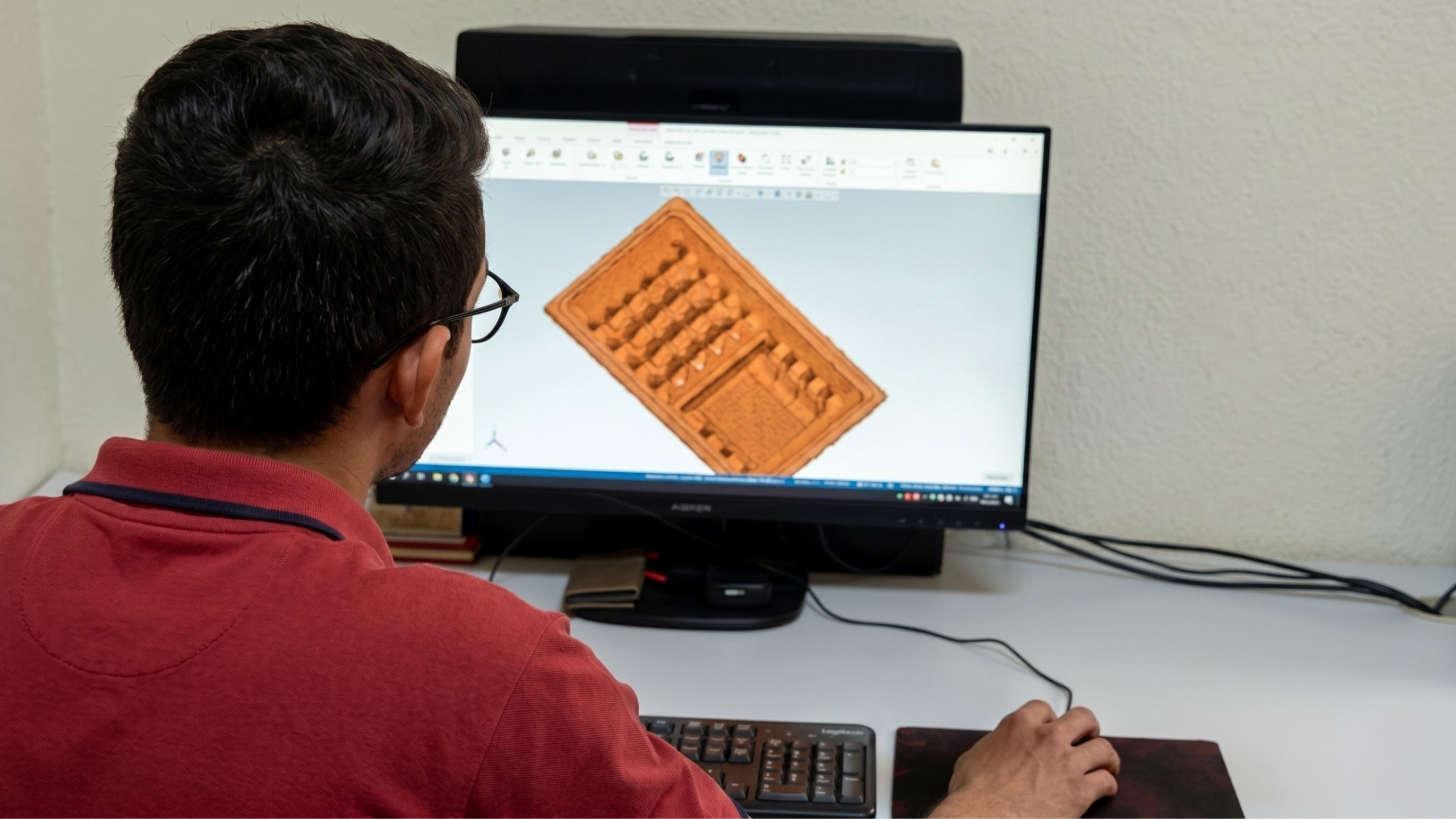 CAD blueprint of a custom pulp molding machine designed by Askay engineers