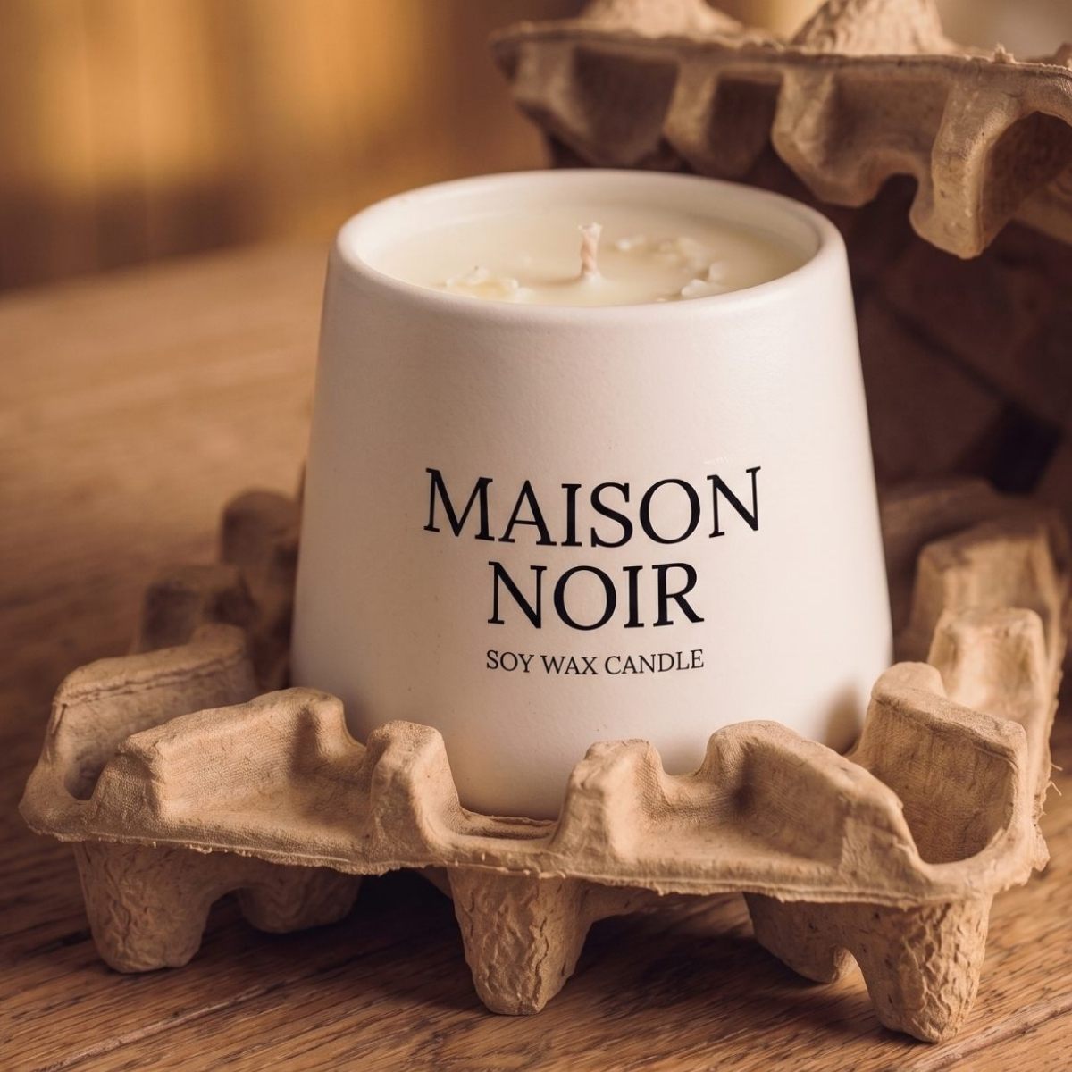 Maison Noir candle side view